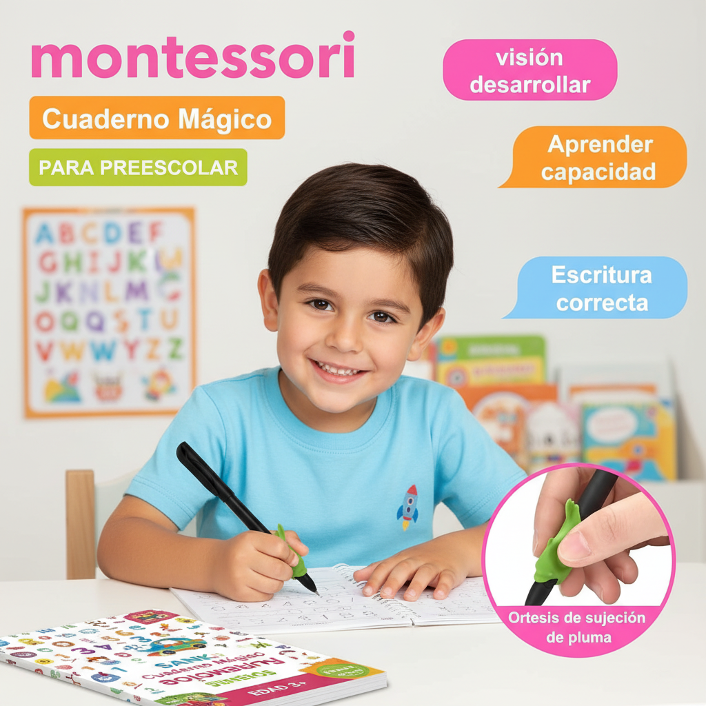 Cuaderno mágico de escritura para Niños 4und