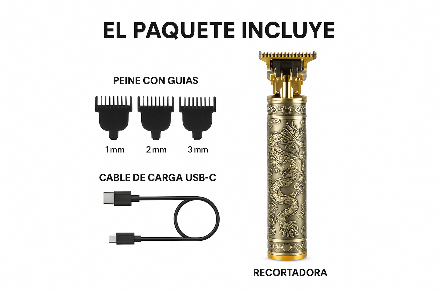 CORTAPELO RECARGABLE USB BUDA