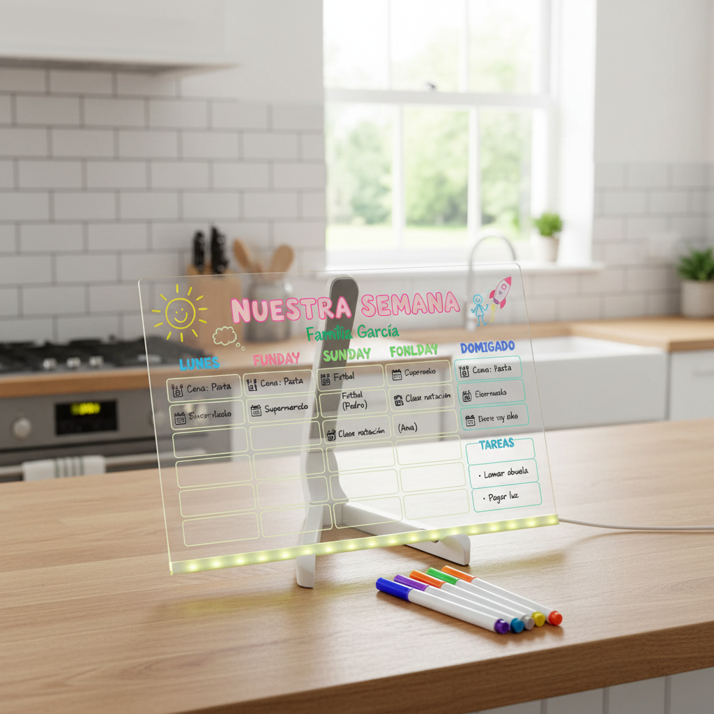 Pizarra con luz LED 20x30