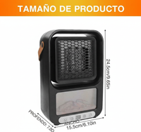 Mini Calefactor Eléctrico Portátil con Control Remoto – Calor Rápido y Seguro