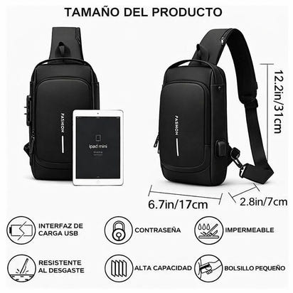 Mochila Antirrobo con Puerto USB y Candado de Seguridad – Carga tu móvil en cualquier lugar
