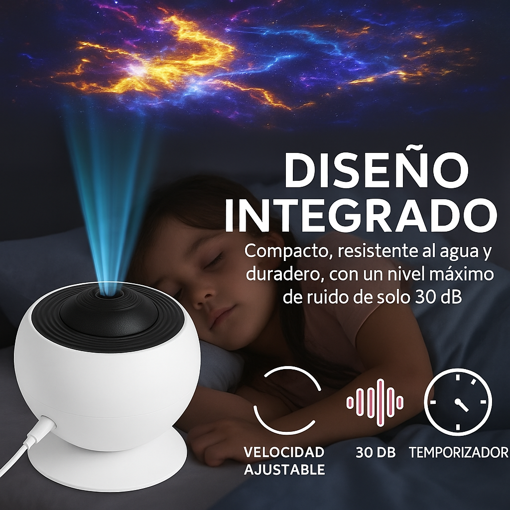 Proyector de Galaxia  Stars & Go HD - 13 Discos de Proyección con Rotación 360°