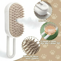 Cepillo Vapor Para Mascotas Brush & Go  Pack 2 Cepillos