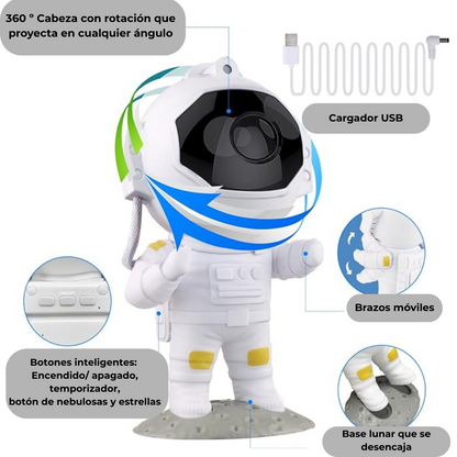 Proyector Astronauta Stars & Go