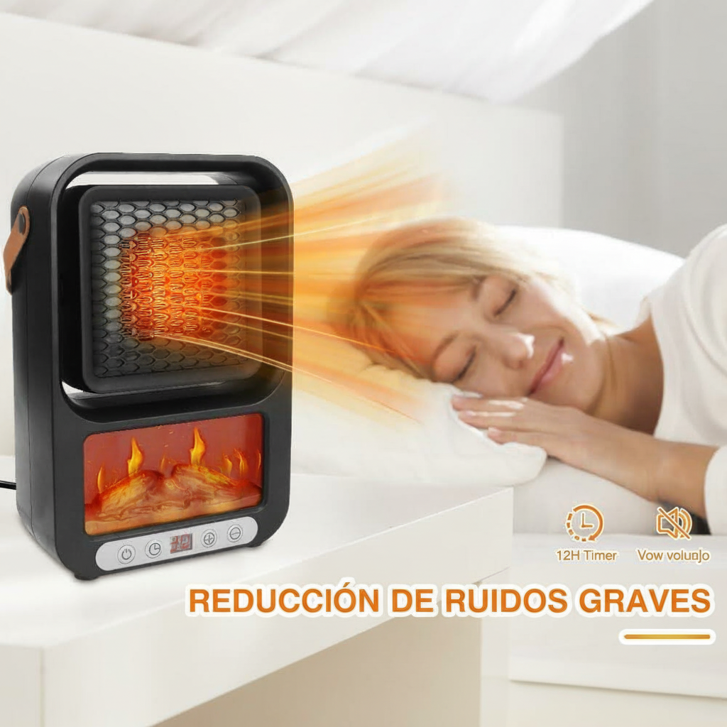 Mini Calefactor Eléctrico Portátil con Control Remoto – Calor Rápido y Seguro