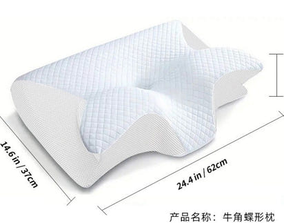 New Cross border Amazon Bull Horn Butterfly Pillow Neck Pillow Sleep Pillow Slow Rebound Memory Pillow Neck Pillow Core