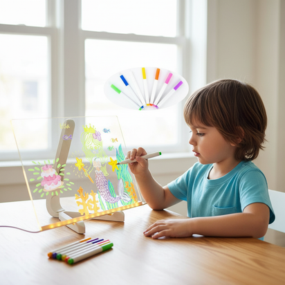 Pizarra con luz LED 20x30