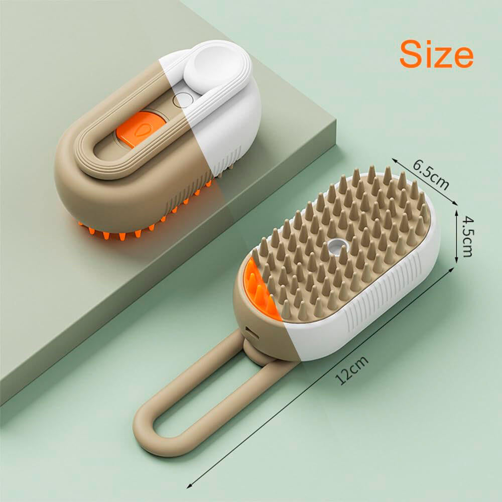 Cepillo Vapor Para Mascotas Brush & Go  Pack 2 Cepillos