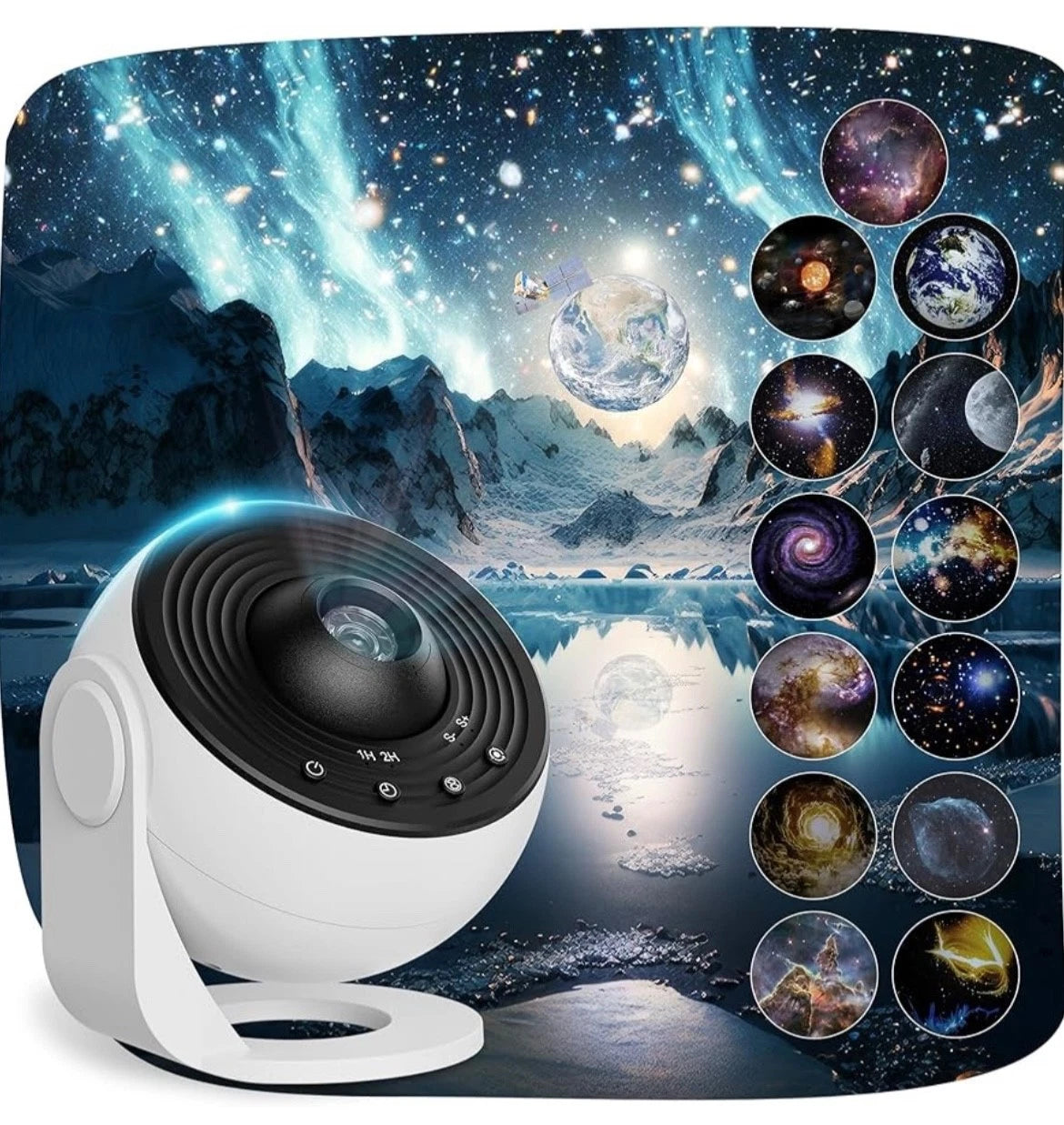 Proyector de Galaxia  Stars & Go HD - 13 Discos de Proyección con Rotación 360°