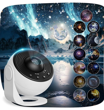 Proyector de Galaxia  Stars & Go HD - 13 Discos de Proyección con Rotación 360°